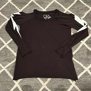 Chaser Long Sleeve Open Shoulder Shirt